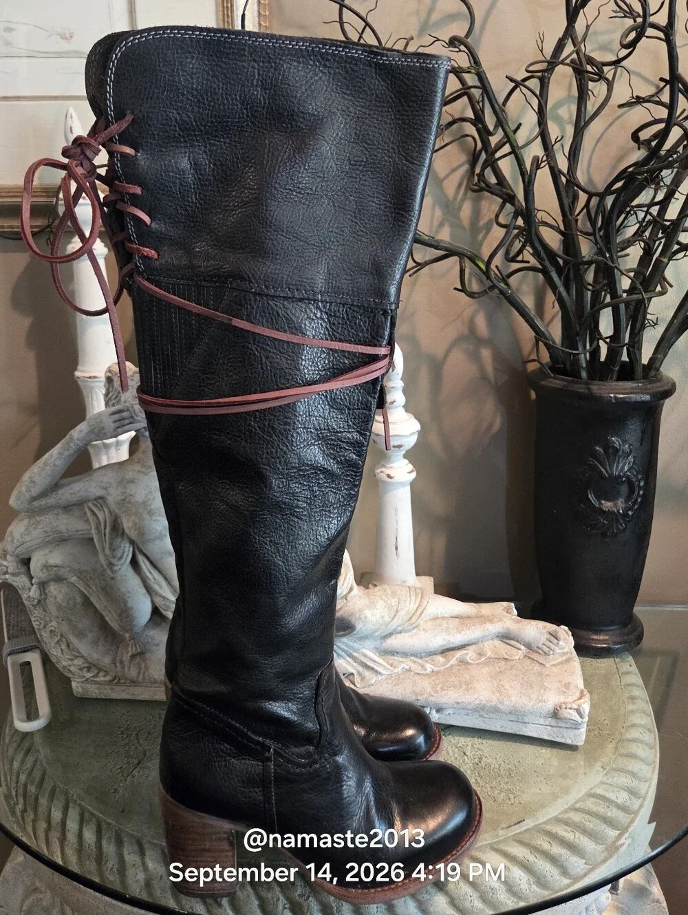 Freebird By Steven Brock Over The Knee Western Leather Boot Designer LROOM #815